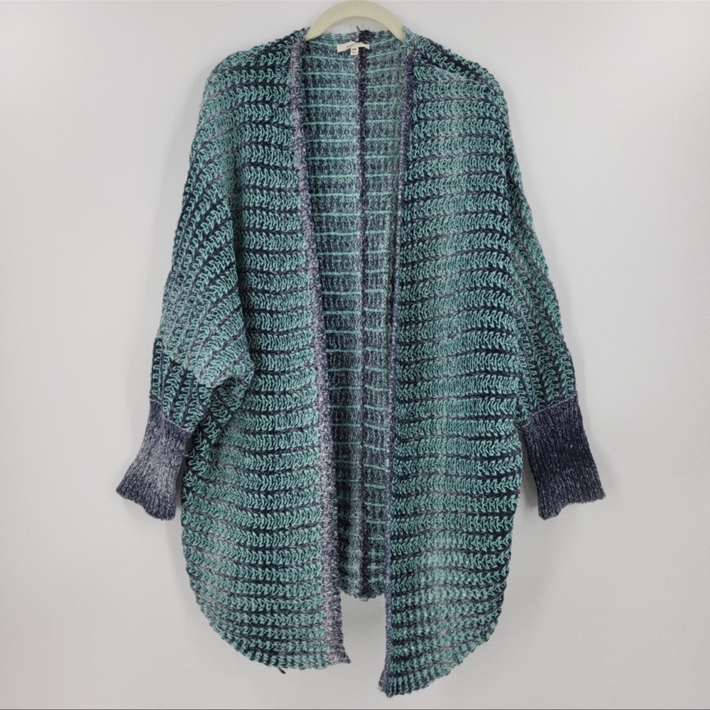 Mystree Cocoon Slouchy Knit Cardigan Open Front Relaxed Dolman Sleeve Sweater